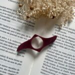Bague de lecture en résine époxy · Burgundy - Bagues de lecture - Atelier N58